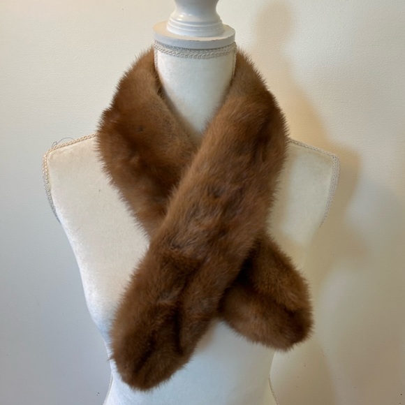Faux Fur Neck Piece - Brown - Vintage - Medium - Picture 3 of 10